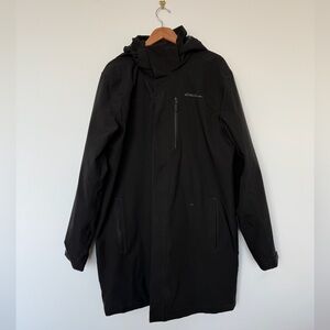 Eddie Bauer Men's Mainstay Insulated Waterproof Hooded Trench Coat